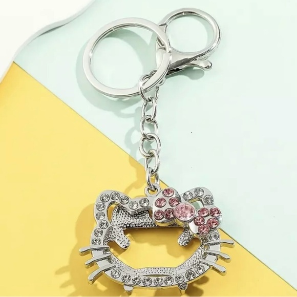 Hello Kitty Rhinestone Keychain - Picture 2 of 4